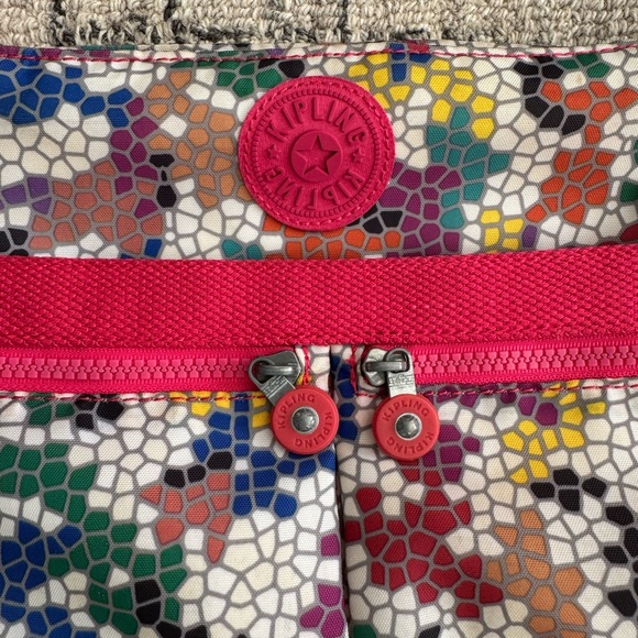 Kipling Alvar Crossbody Messenger Shoulder Bag mosaic multi - Picture 2 of 7